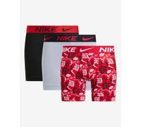 Boxer Nike Brief Logo rosso nero grigio (3 unità) - S