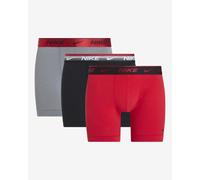 Boxer sportivi da uomo Nike Everyday Cotton Stretch Brief 3P - black/red/grey - Multicolore (S)