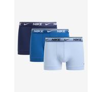 Nike - Essential - Confezione da 3 paia di boxer aderenti in cotone blu con fasce in vita sfumate 46