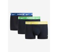 Nike - Ultra Comfort - Confezione da 3 boxer aderenti neri con fascia in vita color giallo/verde/blu-Nero 50