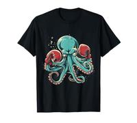 Boxer Octopus Lover Ocean Sea Creature Kickboxing Maglietta