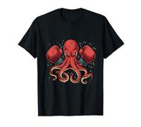Boxer Octopus Lover Ocean Sea Creature Kickboxing Maglietta