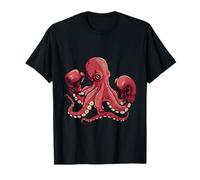 Boxer Octopus Lover Ocean Sea Creature Kickboxing Maglietta