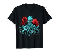 Boxer Octopus Lover Ocean Sea Creature Kickboxing Maglietta