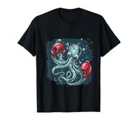 Boxer Octopus Lover Ocean Sea Creature Kickboxing Maglietta