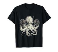 Boxer Octopus Lover Ocean Sea Creature Kickboxing Maglietta