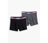 Boxer parigamba con logo sportivo Confezione da 2 Nero / Black levi > clothing > boys