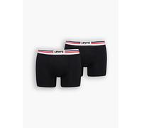 Boxer parigamba Levi's® con logo sportivo Confezione da 2 Nero / Black levi > accessories > men