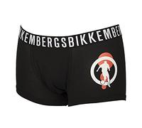 Boxer Parigamba Uomo Underwear Bikkembergs Articolo VBKT04993 PUPINO 3 Dots Trunk, 2000 Nero - Black, M