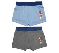 Boxer Paw Patrol per Ragazzi - Pawsome - Mutande per Bambini Grigio/Blu (Confezione da 2) (as3, numerico, numerico_110, numerico_116, Regolare)