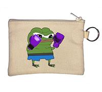 Boxer Pepe The Fighter Frog Portachiavi portamonete beige