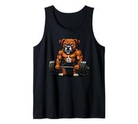 Boxer per cani, sollevamento pesi, bodybuilder, allenamento, palestra, fitness Canotta