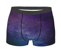 Boxer Per Gli Uomini Universo Con Stelle Galaxy Interstellare Mutande Per Gli Uomini Lisci Boxer Slip Umidità Wicking Uomini Pantaloni Biancheria Intima, Come nella foto, S