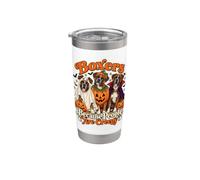 Boxer perché le persone sono inquietanti spettrale proprietario di cane di Halloween Bicchiere termico in acciaio inox doppia parete