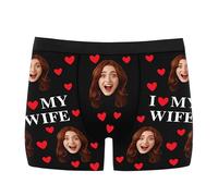 Boxer Personalizzati con Foto Mutande Personalizzate Uomo Mutanda Personalizzata Boxer Divertenti Regali Personalizzati per San Valentino Idee Regalo Compleanno S-XXL
