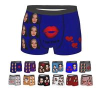 Boxer personalizzati per gli uomini o il marito Biancheria intima personalizzata con il viso su di loro Faccia divertente personalizzata sui pugili Regali per il fidanzato, Stile: 8, L