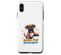 Boxer Pup Shenanigans - Maglietta grafica carina e giocosa per gli amanti dei cani Custodia per iPhone XS Max