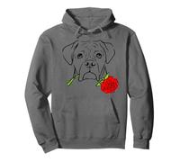 Boxer Puppy Love Valentines for Boxer Dog Lovers Felpa con Cappuccio