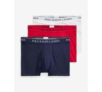 Boxer Ralph Lauren Stretch rosso bianco blu navy (3 unità) - S