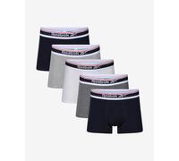 Reebok Uomo, Boxers, Blu Marino/Grigio Scuro/Bianco/Grigio, Confezione da 5, Piccolo