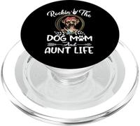 Boxer Rocking The Dog Mom and Aunt Life Funny Mothers Day PopSockets PopGrip per MagSafe