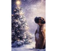 Boxer’s Christmas Wish: A Magical Winter Journal: A Magical Winter Notebook Featuring a Realistic Boxer in a Christmas Wonderland