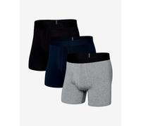Boxer SAXX Droptemp Cooling Cotton nero blu grigio (3 unità) - S