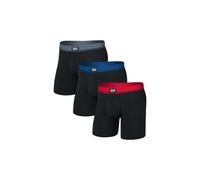 Boxer saxx essential cotton brief fly nero uomo confezione da 3