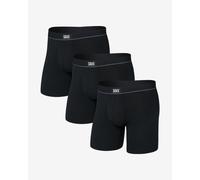 Saxx - Essential Cotton Boxer Brief Fly 3-Pack - Intimo XL nero