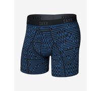 Saxx Underwear - Boxer a semicompressione - Kinetic L-C Mesh BB - Maze Camo/Navy Dawn per Uomo - Taglia S - Blu