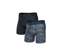 Boxer SAXX Quest Quick-Dry Mesh nero blu (2 unità) - XL