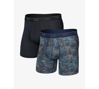 Boxer SAXX Quest Quick-Dry Mesh nero blu (2 unità) - XL