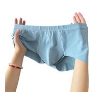 Boxer senza cuciture da uomo Ice Silk U-Bag (Light Blue L) | Tecnologia senza cuciture, design a tasca a U, non scivola, ideale per pantaloni stretti, comfort tutto il giorno