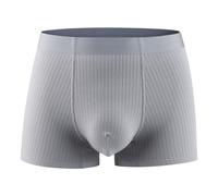 Boxer sexy da uomo, a basso rischio, in cotone, biancheria intima, confortevole, morbido, hipster, O grigio., XXXL