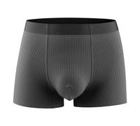 Boxer sexy da uomo, a basso rischio, in cotone, biancheria intima, confortevole, morbido, hipster, O grigio scuro, XXL