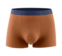Boxer sexy da uomo, a basso rischio, in cotone, biancheria intima, confortevole, morbido, hipster, O marrone, XXXXL