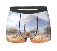 Boxer Slips African Savanna Giraffe Slips Intimo Morbidi E Senza Tag Mutande da Uomo L