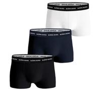 Boxer sportivi da uomo Björn Borg Cotton Stretch 3P - black/white/navy blue - Multicolore (M)