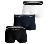 Boxer sportivi da uomo Björn Borg Cotton Stretch 3P - black/white/navy blue - Multicolore (XL)