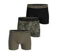 Boxer sportivi da uomo Björn Borg Cotton Stretch 3P - green/print/black - Multicolore (XL)