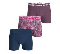 Boxer sportivi da uomo Björn Borg Cotton Stretch Boxer 3P - pink/multicolor - Multicolore (M)