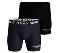 Boxer sportivi da uomo Björn Borg Performance Boxer 2P - Nero (S)