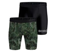 Boxer sportivi da uomo Björn Borg Performance Boxer Long Shorts 2P - multicolor - Multicolore (S)