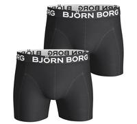 Boxer sportivi da uomo Björn Borg Shorts Solid 2P - black - Nero (S)