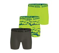 Boxer sportivi da uomo Björn Borg Sports Microfiber 3P - green/print - Multicolore (XL)