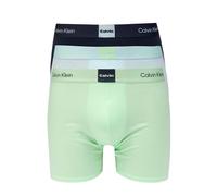 Boxer sportivi da uomo Calvin Klein Icon Logo Graphic Brief 3P - patina green/shoreline/airy blue - Multicolore (L)