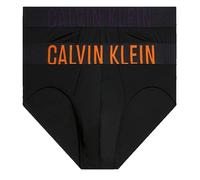 Boxer sportivi da uomo Calvin Klein Intense Power Hip Brief Slip 2P - b-carrot/mysterioso logos - Nero (S)