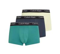 Boxer sportivi da uomo Calvin Klein Low Rise Trunk Microfiber Stretch 3P - ink/pale lime lemon/lively teal - Multicolore (XXL)