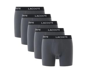 Boxer sportivi da uomo Lacoste Cotton Jersey Trunks 5P - grey - Grigio (L)