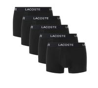 Boxer sportivi da uomo Lacoste Cotton Jersey Trunks 5P - Nero (M)